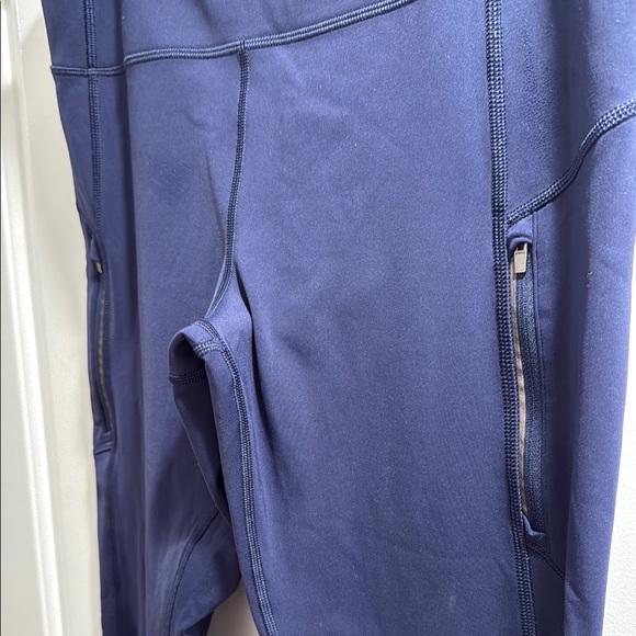 Athleta Navy Blue Rainier Tight Leggings with Zipper Pockets - Picture 2 of 12
